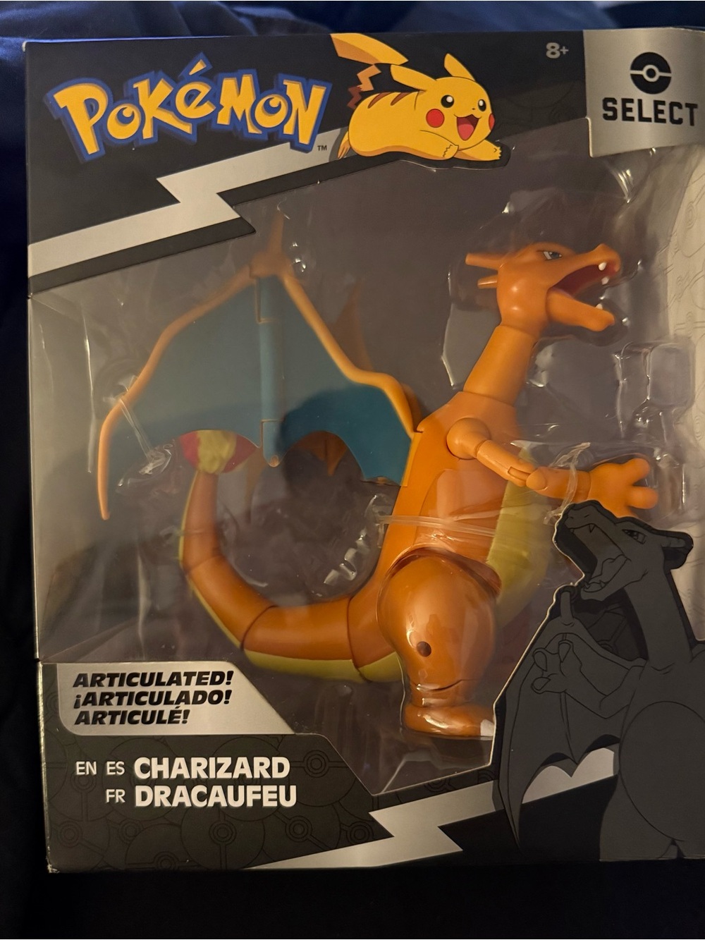 Pokemon Select Charizard Figure - Orange with Blue Wings